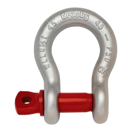 Mazzella Crosby G-209 Galvanized Carbon Shackle SPA 1-1/8", 9-1/2T WLL 1018552